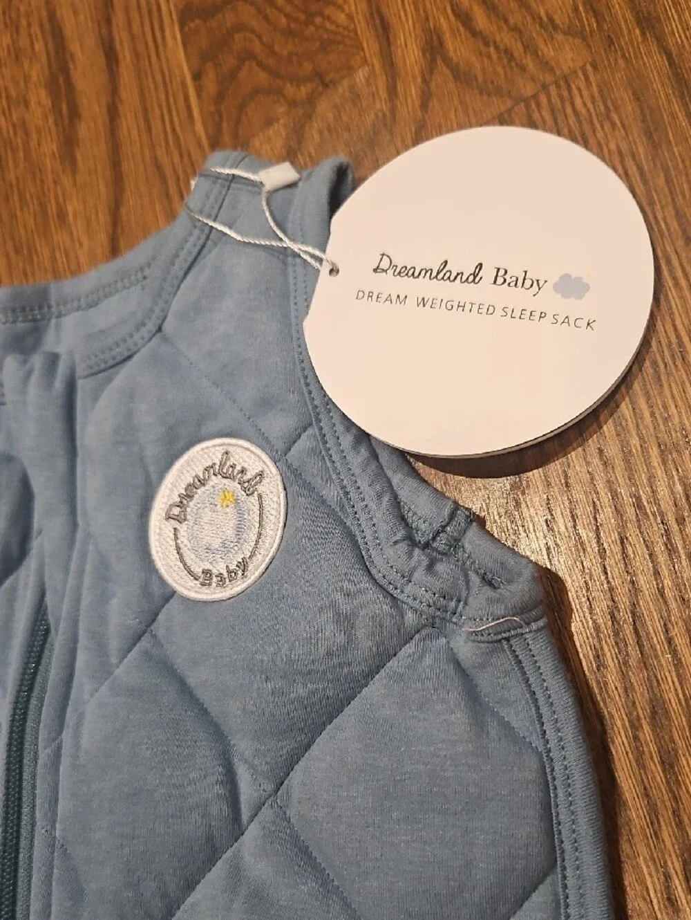 NWT Dreamland Weighted Sleeveless Sleep Sack - Dusty Blue 24-36 mo | 25-35 lbs